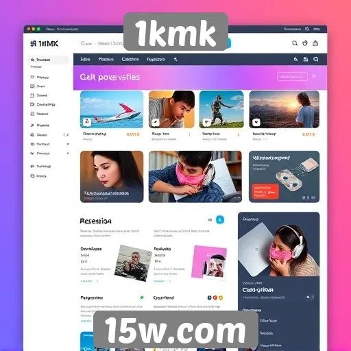 Mudanças na interface do usuário do site 1kmk